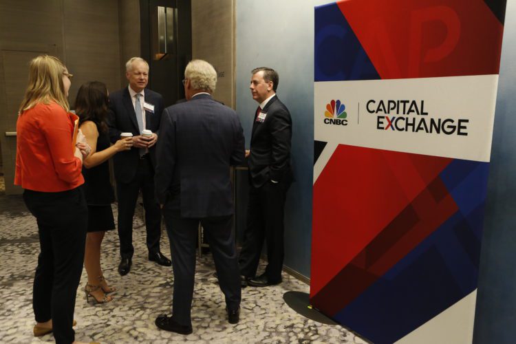 Capital Exchange event, Tuesday May 1, 2018 at the Park Hyatt, in New York City; with opening remarks by Nikhil Deogan, Sponsor remarks by Bjorn Forfang, and Featured Speakers Stanley and Richard Fisher, interviewed by CNBC's Sara Eisen.